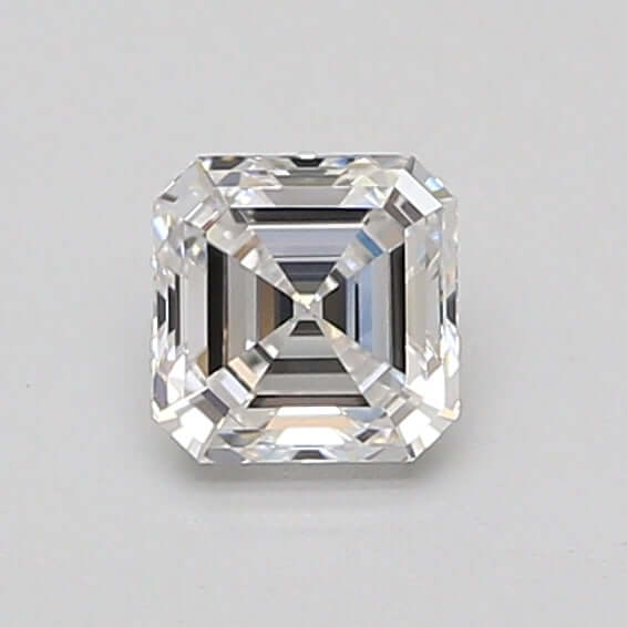 0.77 Carat E VVS2 Asscher Lab Diamond Front