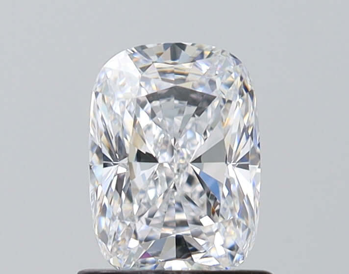 1.00 Carat D IF Cushion Lab Diamond Front