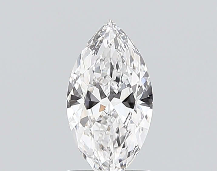 1.00 Carat D IF Marquise Lab Diamond Front
