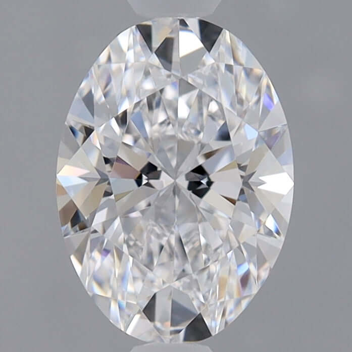 1.00 Carat D IF Oval Lab Diamond Front