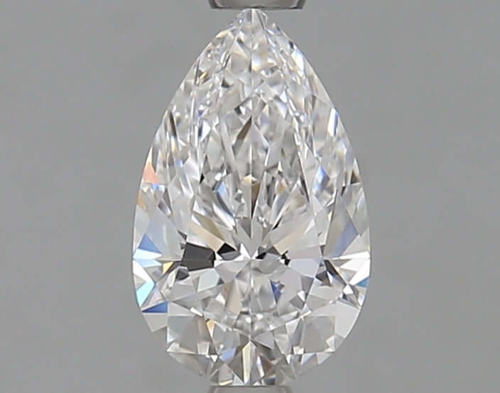 1.00 Carat D IF Pear Lab Diamond Front