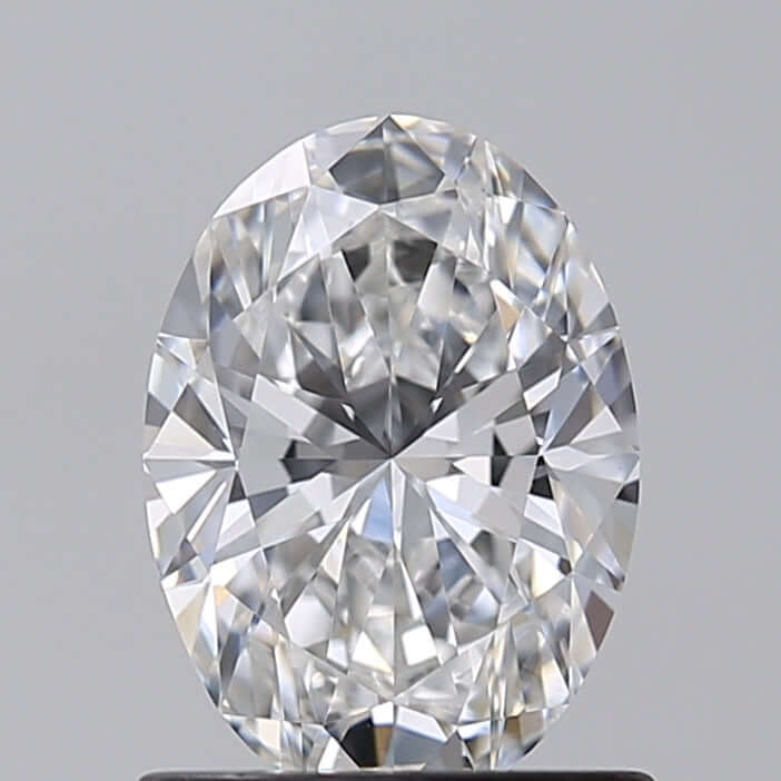 1.00 Carat D VVS2 Oval Lab Diamond
Front