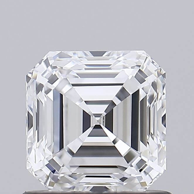 1.00 Carat E IF Asscher Lab Diamond
Front
