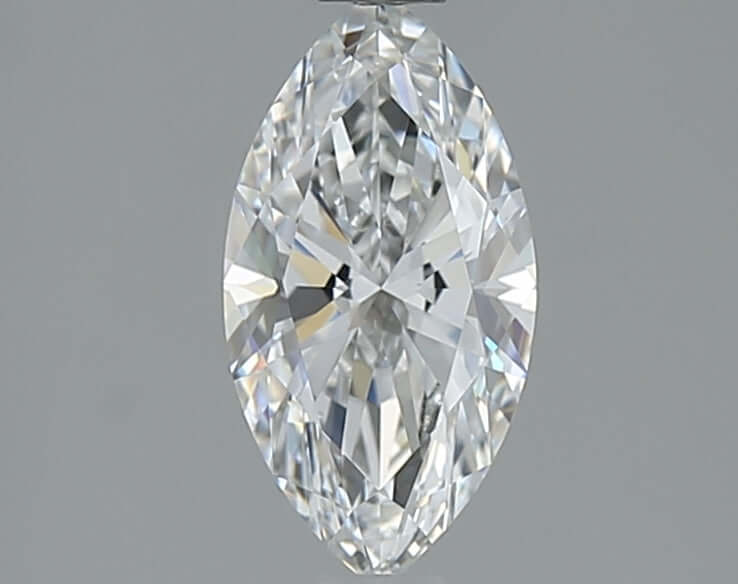 1.00 Carat E IF Marquise Lab Diamond
Front