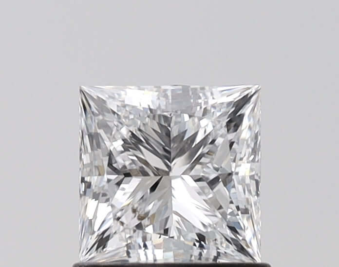 1.00 Carat E IF Princess Lab Diamond
Front