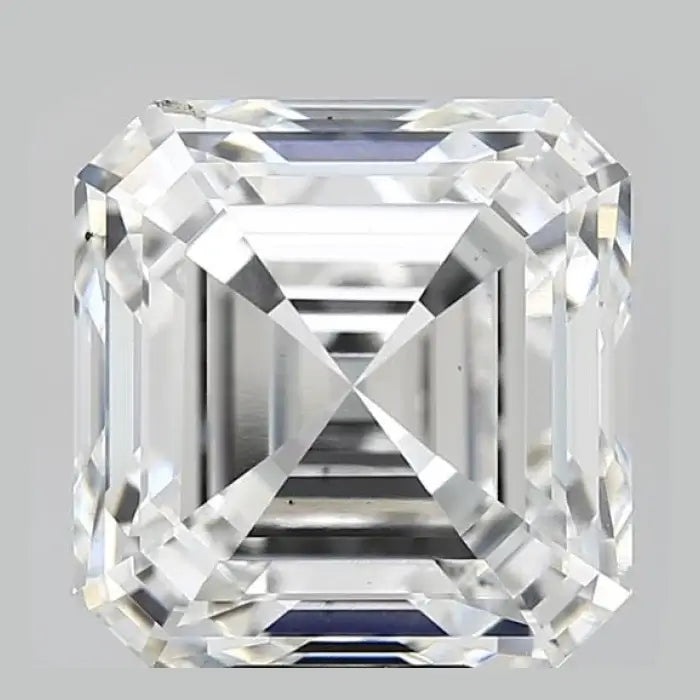 11.09 Carat F VS2 Asscher Lab Diamond Front