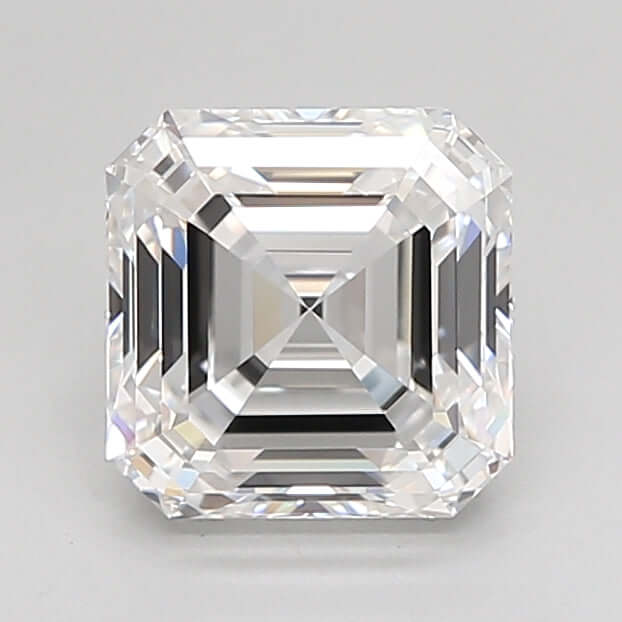 2.00 Carat D IF Asscher Lab Diamond Front