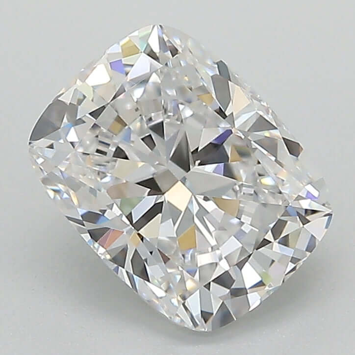 2.00 Carat D IF Cushion Lab Diamond Front