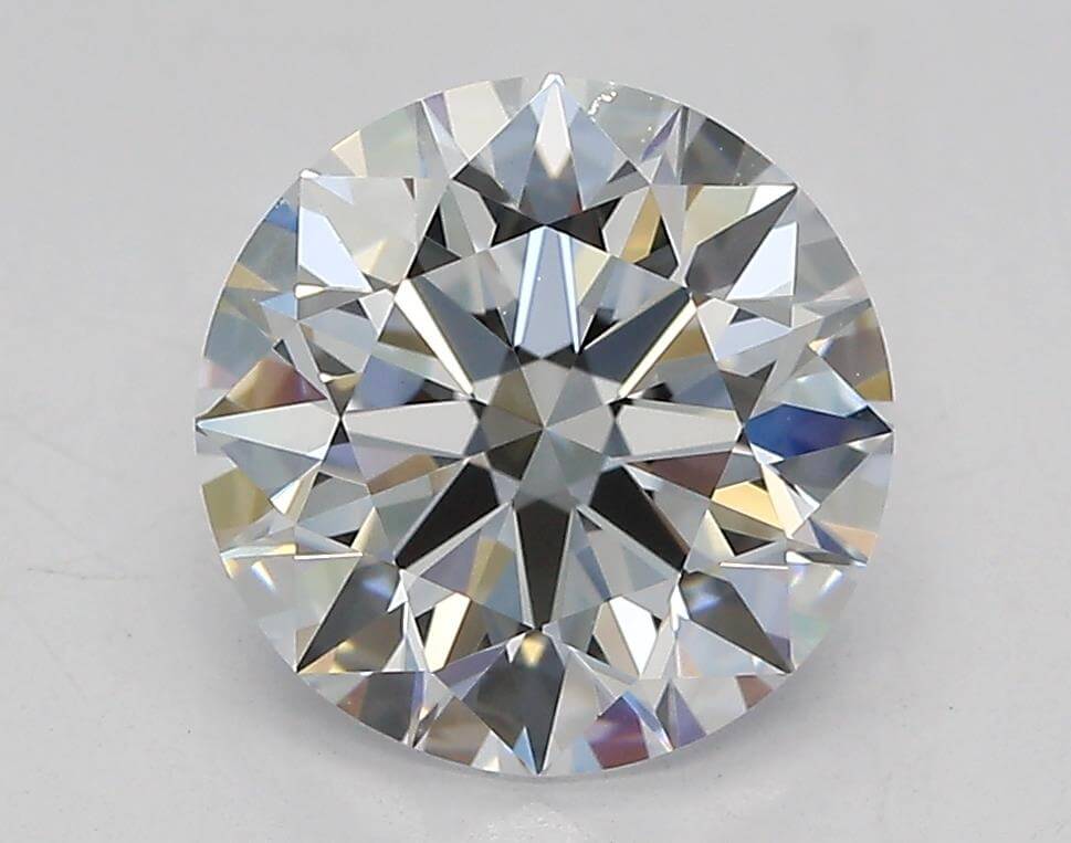 2.00 Carat D IF Round Lab Diamond Front
