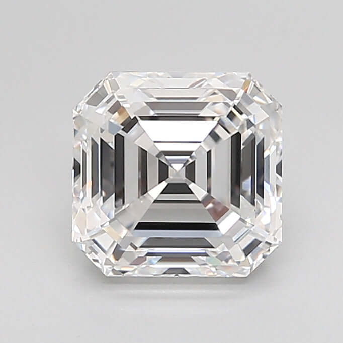 2.00 Carat D VVS1 Asscher Lab Diamond Front