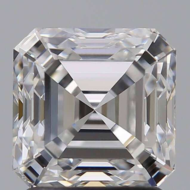 2.00 Carat D VVS2 Asscher Lab Diamond Front