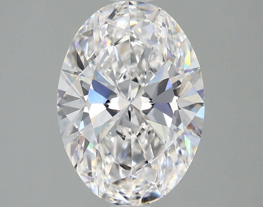 2.00 Carat D VVS2 Oval Lab Diamond
Front
