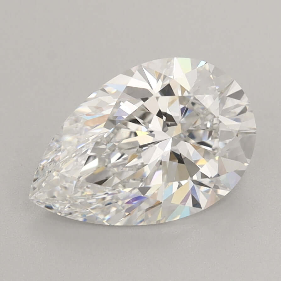 2.00 Carat E IF Pear Lab Diamond
front