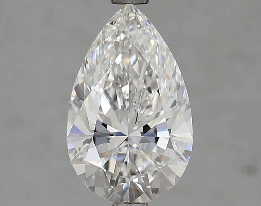2.00 Carat E VVS1 Pear Lab Diamond Front