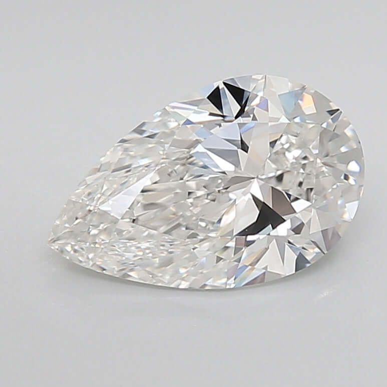 2.00 Carat F VVS1 Pear Lab Diamond Front