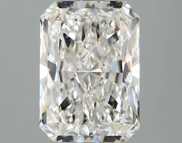 2.03 Carat F VVS1 Radiant Lab Diamond Front