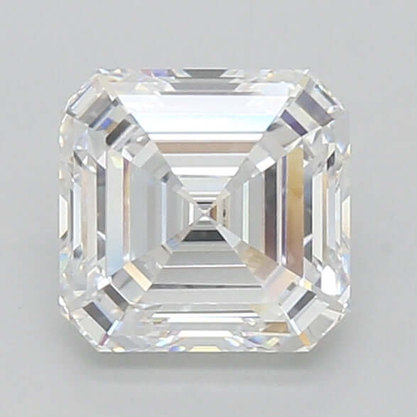 2.50 Carat D VVS1 Asscher Lab Diamond Front