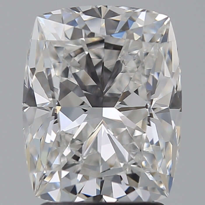 2.50 Carat D VVS1 Cushion Lab Diamond Front
