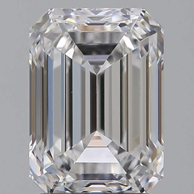 2.50 Carat D VVS1 Emerald Lab Diamond Front