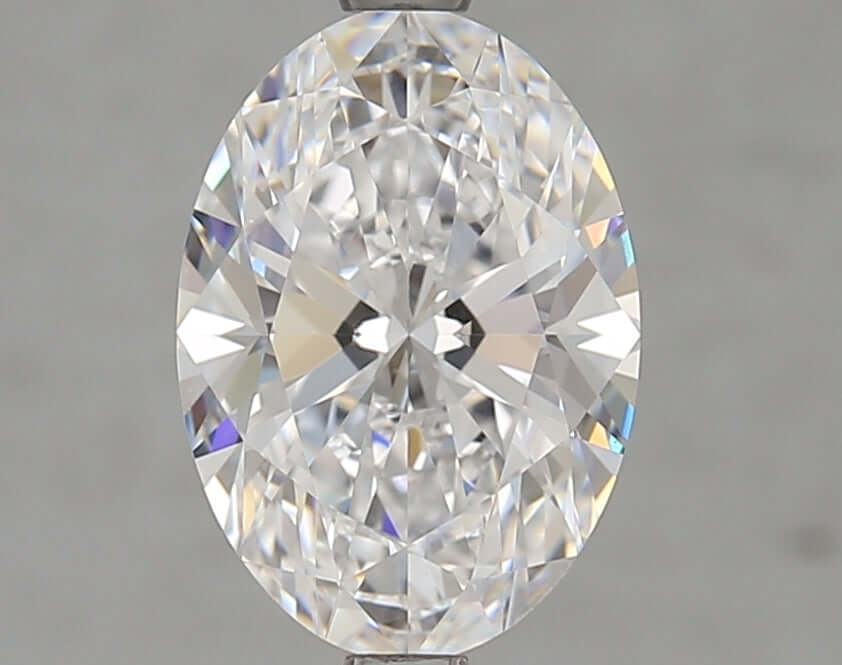 2.50 Carat D VVS1 Oval Lab Diamond Front