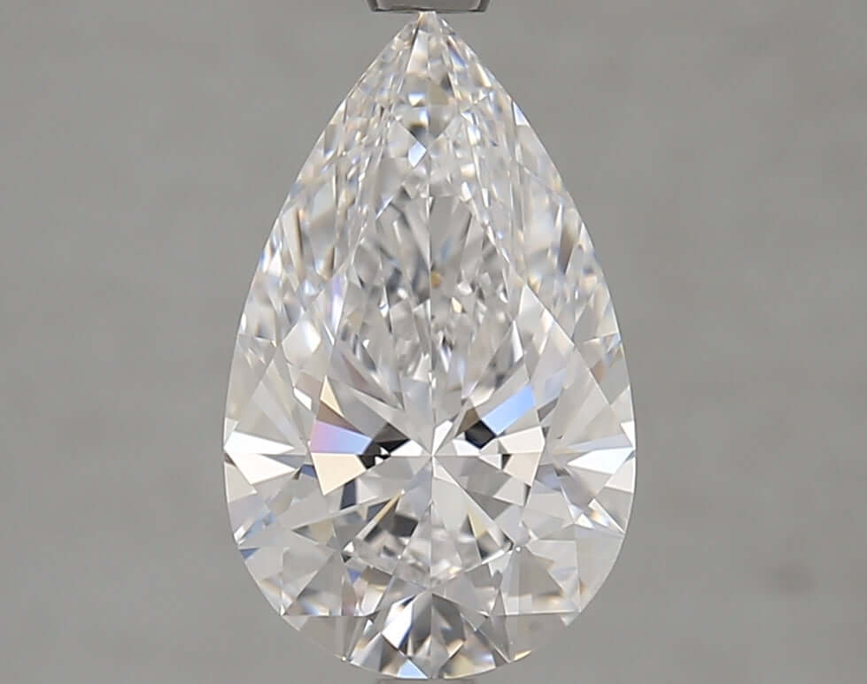 2.50 Carat D VVS1 Pear Lab Diamond Front
