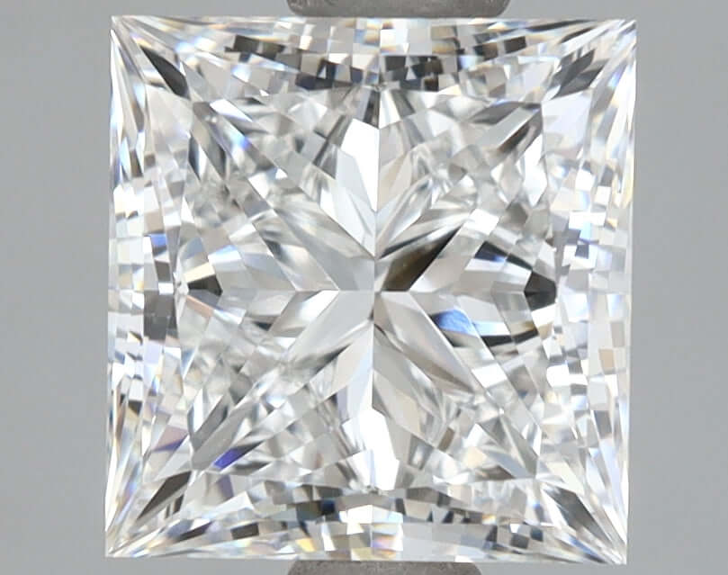 2.50 Carat D VVS1 Princess Lab Diamond Front