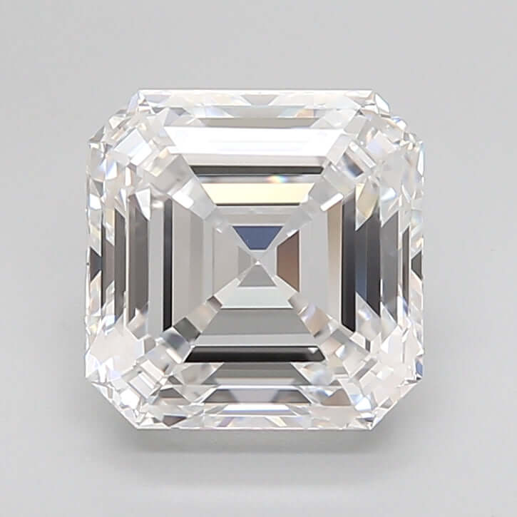 3.00 Carat D IF Asscher Lab Diamond Front