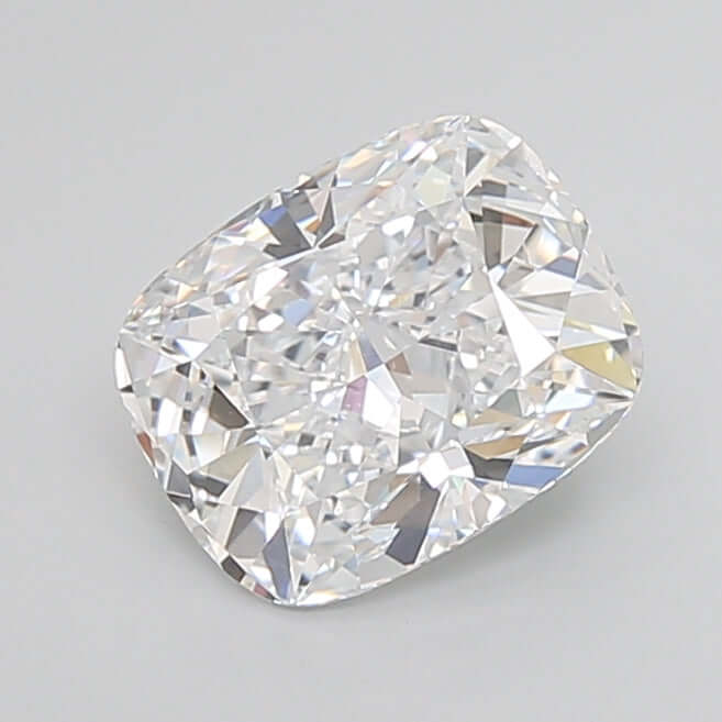 3.00 Carat D IF Cushion Lab Diamond Front