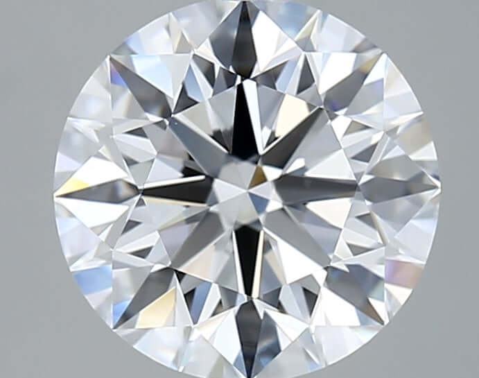3.00 Carat D IF Round Lab Diamond Front
