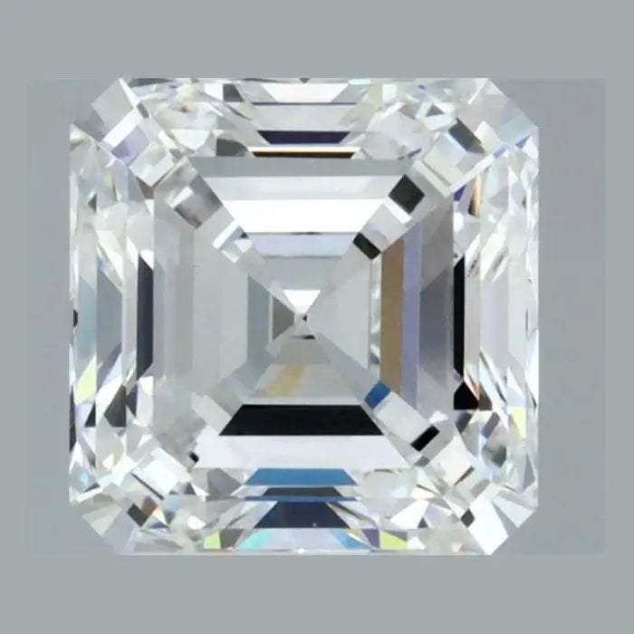3.00 Carat D VVS2 Asscher Lab Diamond Front