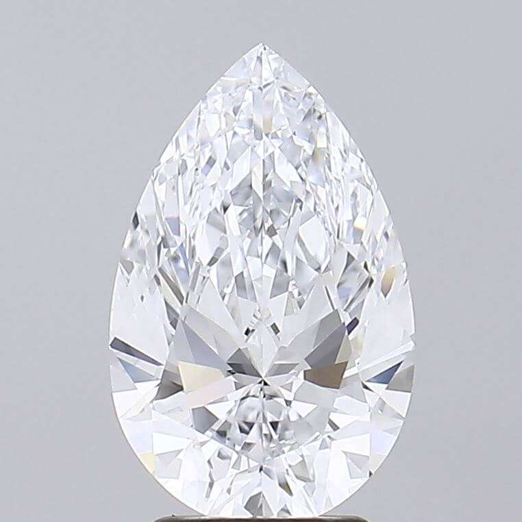 3.00 Carat E IF Pear Lab Diamond
Front