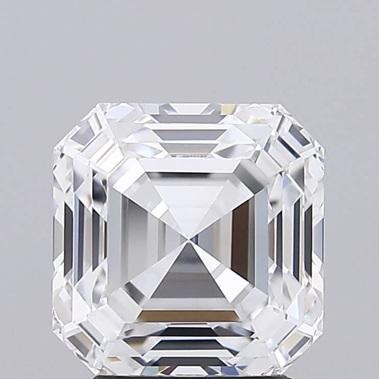 3.04 Carat E IF Asscher Lab Diamond
Front