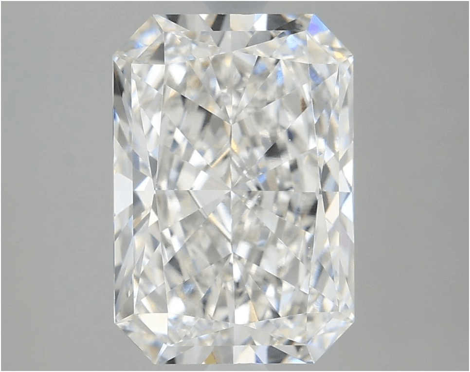 3.20 Carat F VVS1 Radiant Lab Diamond Front