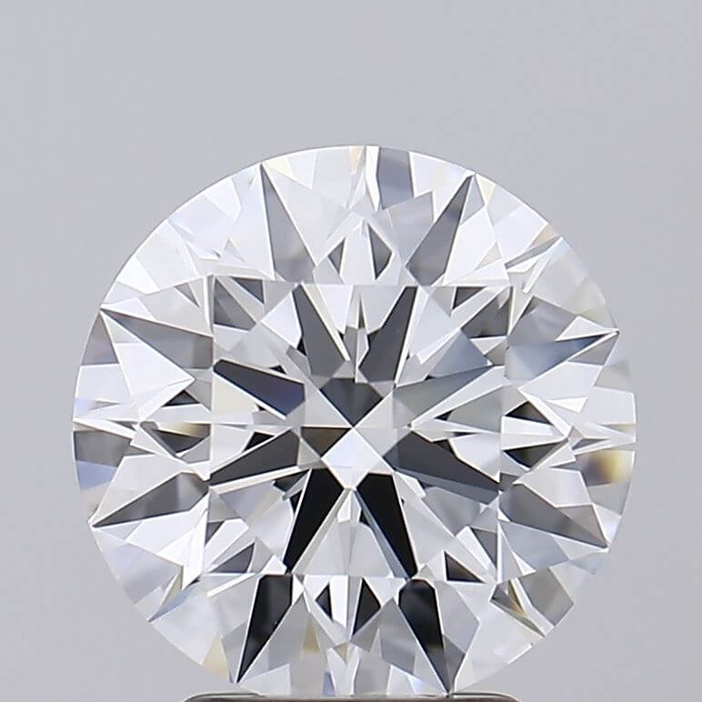 3.20 Carat F VVS1 Round Lab Diamond Front