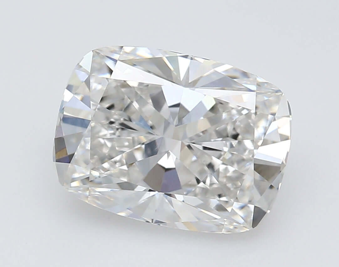 3.42 Carat F VVS1 Cushion Lab Diamond Front