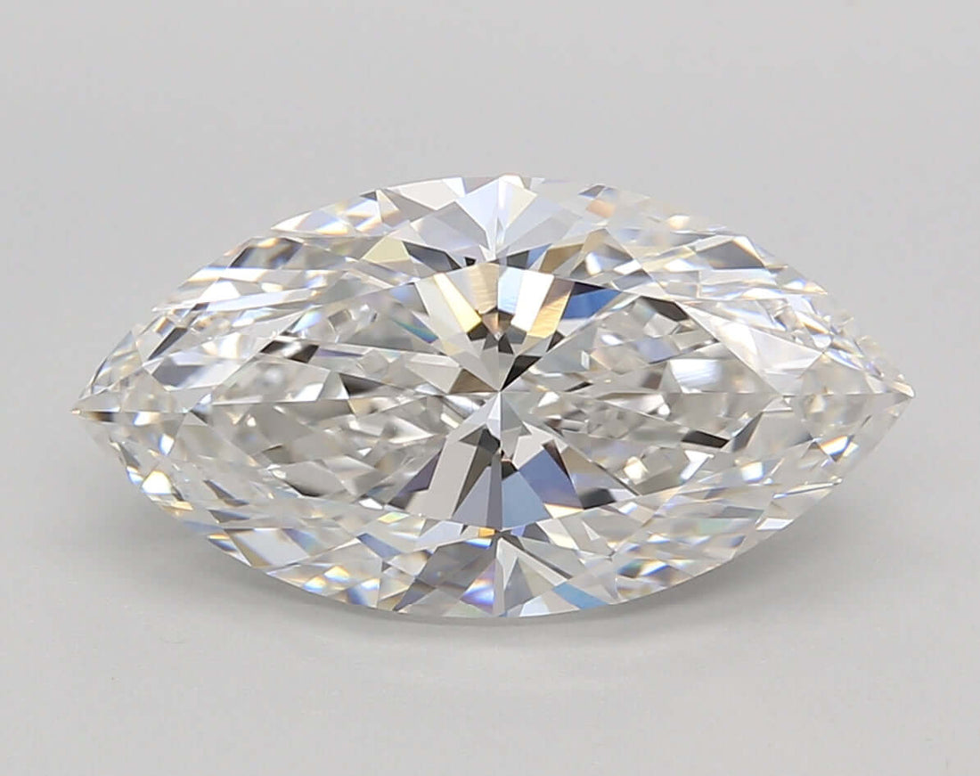 4.00 Carat F VVS2 Marquise Lab Diamond Front