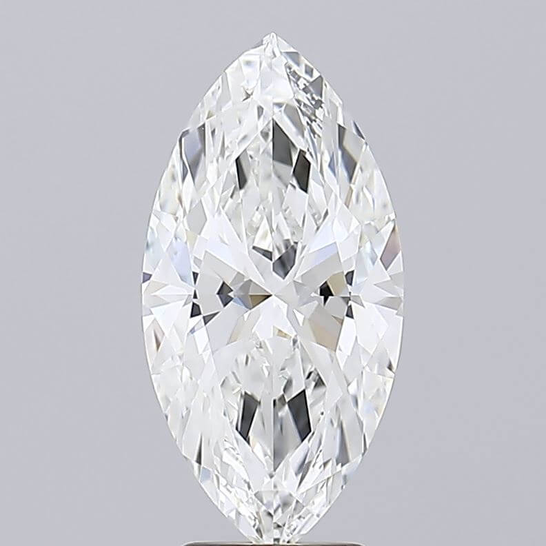 4.03 Carat F VVS1 Marquise Lab Diamond Front