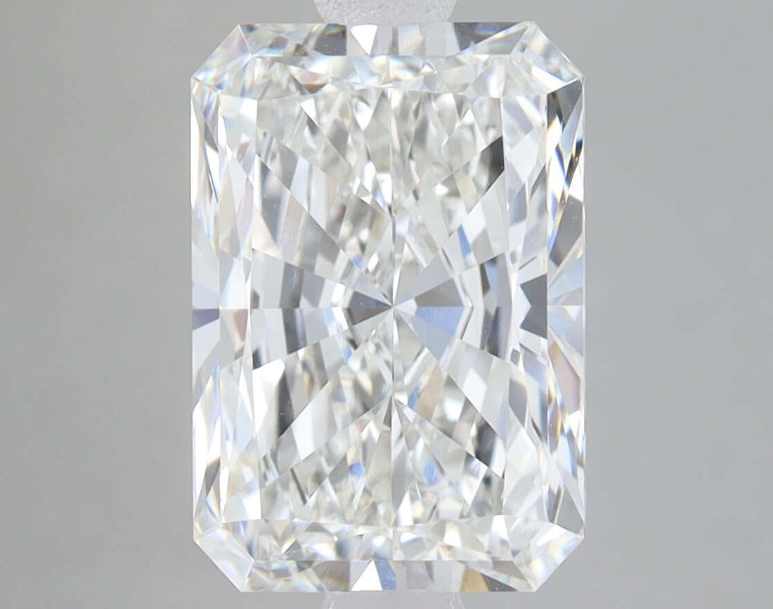 4.04 Carat F VVS1 Radiant Lab Diamond Front