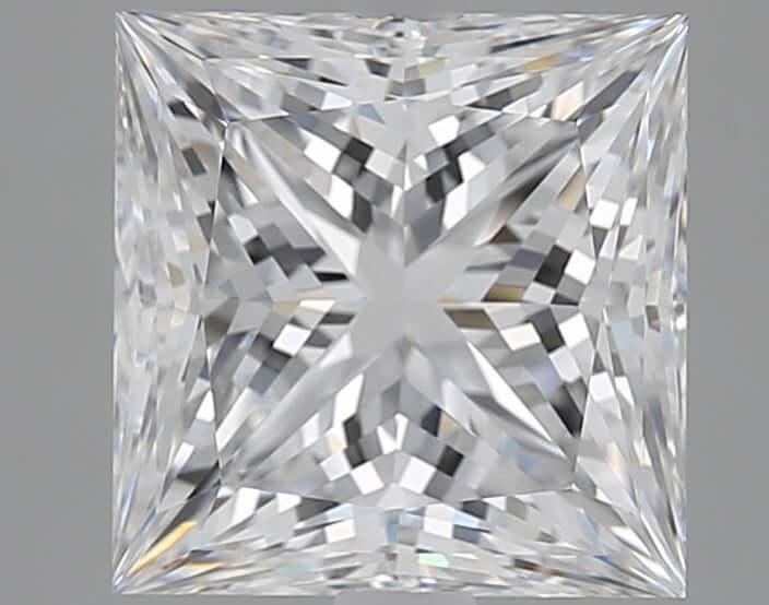 4.05 Carat D IF Princess Lab Diamond
Front