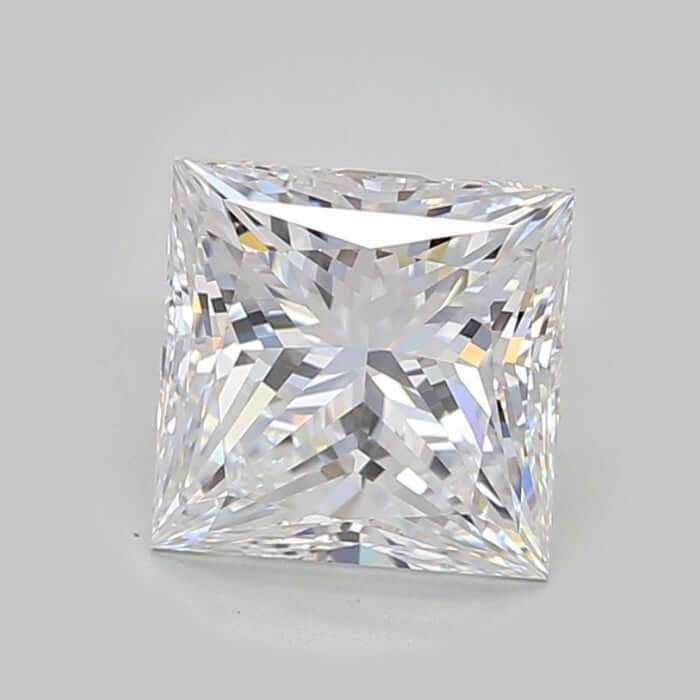 4.05 Carat E IF Princess Lab Diamond
Front
