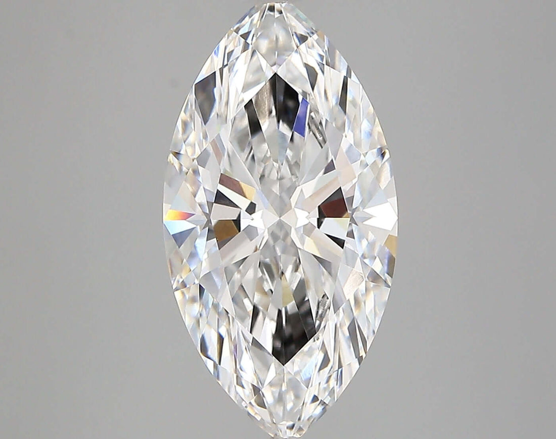 4.05 Carat E VVS1 Marquise Lab Diamond Front