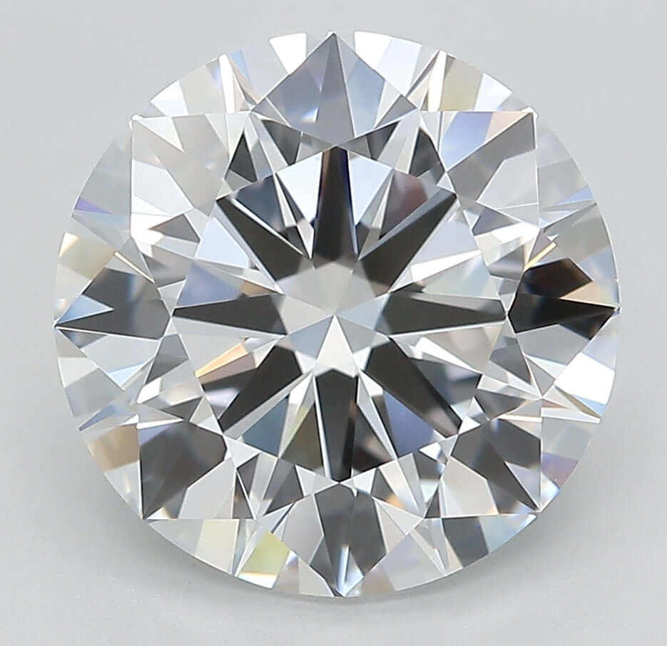 5.00 Carat D VVS1 Round Lab Diamond Front