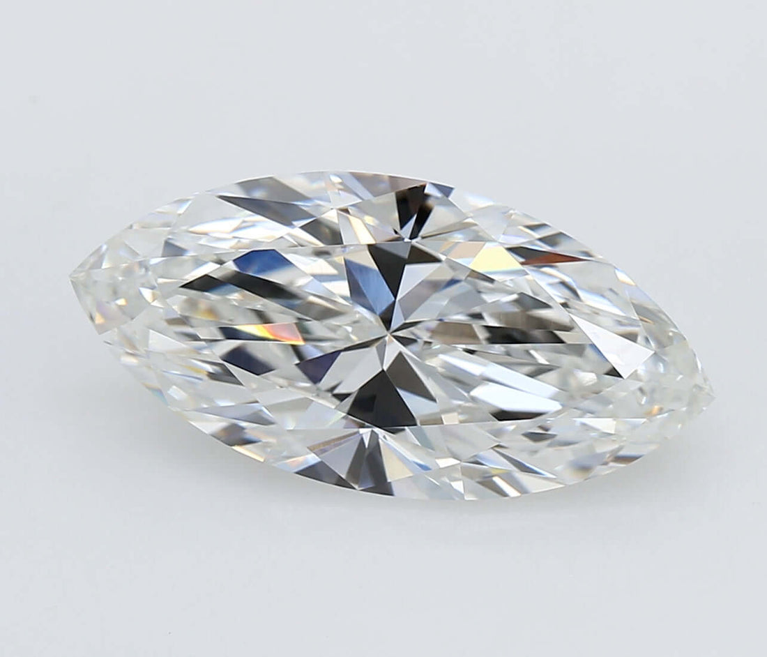 5.00 Carat F VVS2 Marquise Lab Diamond Front