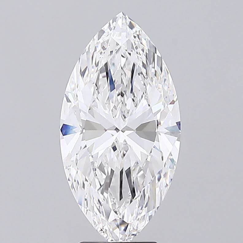 5.01 Carat D VVS1 Marquise Lab Diamond Front