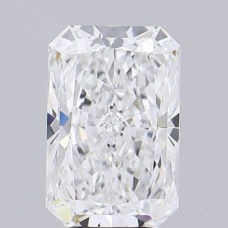 5.03 Carat D VVS1 Radiant Lab Diamond Front
