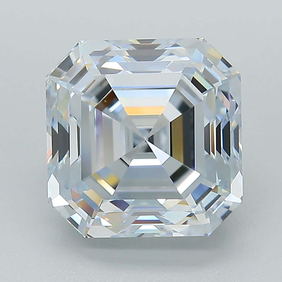 5.09 Carat F VVS1 Asscher Lab Diamond Front