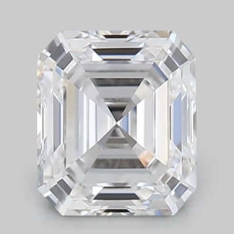 6.00 Carat E VVS2 Asscher Lab Diamond  Front