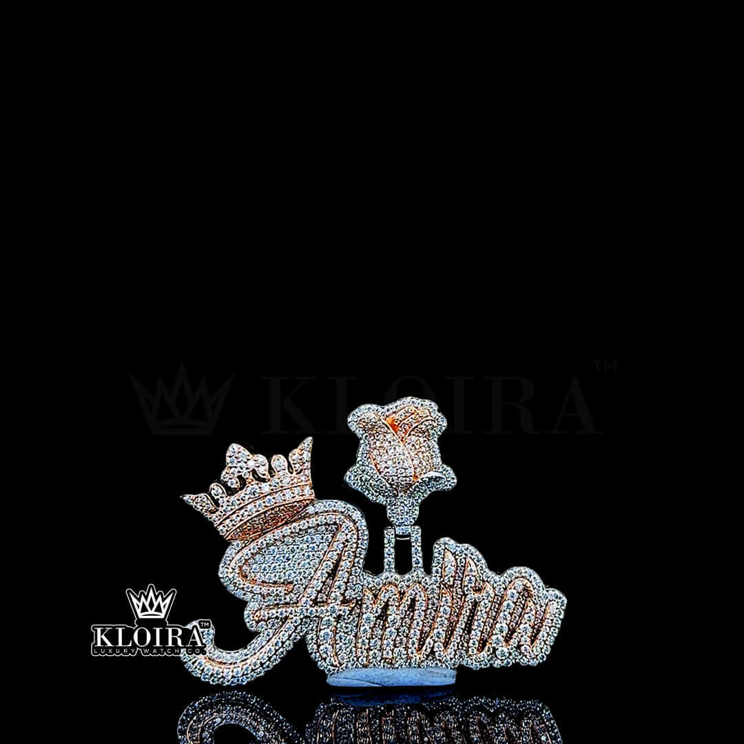 Amira Crowned Blossom Medallion Front