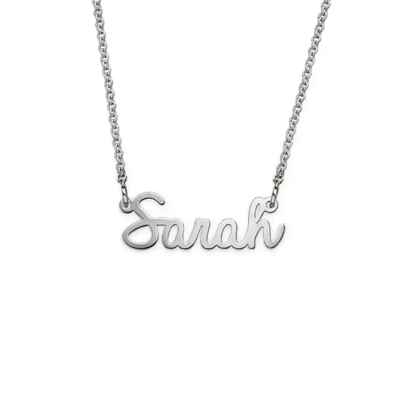 Customize Name Pendant Necklace in 14K Gold