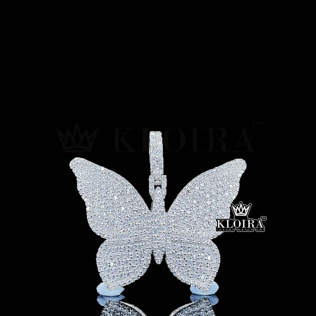 Glimmering Monarch Pendant Front